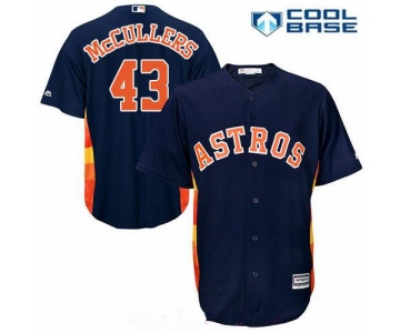 Men's Houston Astros #43 Lance McCullers Jr. Navy Blue Alternate Stitched MLB Majestic Cool Base Jersey