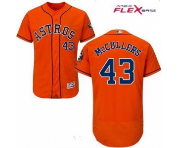 Men's Houston Astros #43 Lance McCullers Jr. Orange Alternate Stitched MLB Majestic Flex Base Jersey