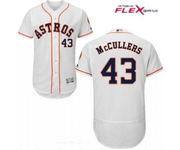 Men's Houston Astros #43 Lance McCullers Jr. White Home Stitched MLB Majestic Flex Base Jersey
