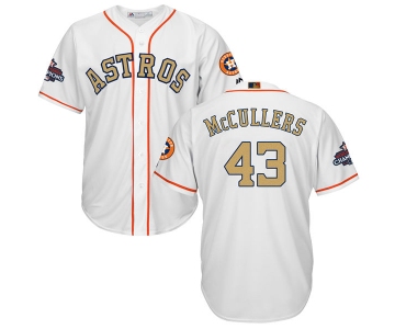 Men's Houston Astros #43 Lance McCullers White 2018 Gold Program Cool Base Stitched MLB Jersey