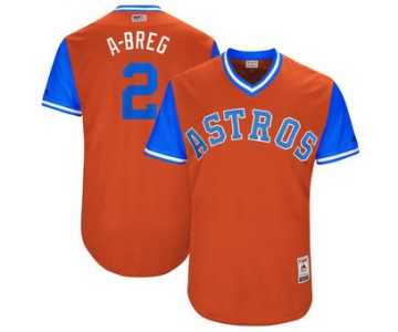 Men's Houston Astros Alex Bregman A-Breg Majestic Orange 2017 Players Weekend Authentic Jersey
