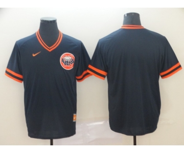 Men's Houston Astros Blank Navy Throwback Jersey