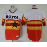 Men's Houston Astros Blank Orange Rainbow Cooperstown Stitched MLB Cool Base Nike Jersey
