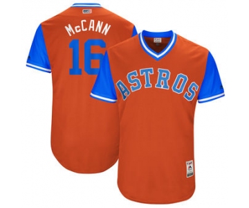 Men's Houston Astros Brian McCann McCann Majestic Orange 2017 Players Weekend Authentic Jersey