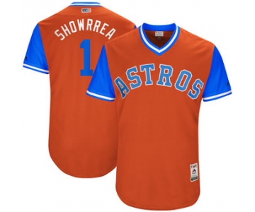 Men's Houston Astros Carlos Correa Showrrea Majestic Orange 2017 Players Weekend Authentic Jersey