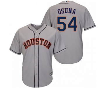 Men's Houston Astros Roberto Osuna Majestic Cool Base Road Gray Jersey