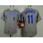 Kansas City Royals #11 Jeremy Guthrie Gray Jersey