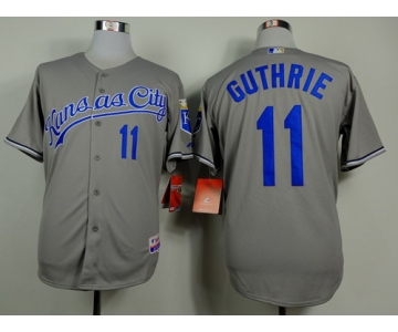 Kansas City Royals #11 Jeremy Guthrie Gray Jersey