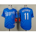 Kansas City Royals #11 Jeremy Guthrie Light Blue Jersey