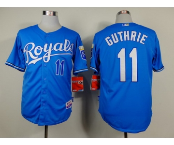Kansas City Royals #11 Jeremy Guthrie Light Blue Jersey
