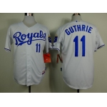 Kansas City Royals #11 Jeremy Guthrie White Jersey