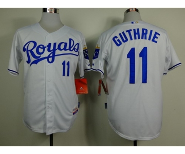 Kansas City Royals #11 Jeremy Guthrie White Jersey