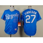 Kansas City Royals #27 Brandon Finnegan Light Blue Jersey