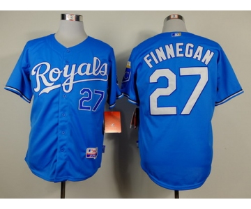 Kansas City Royals #27 Brandon Finnegan Light Blue Jersey