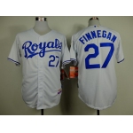 Kansas City Royals #27 Brandon Finnegan White Jersey