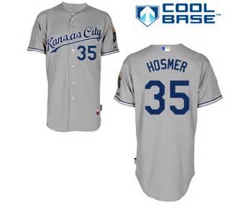 Kansas City Royals #35 Eric Hosmer Gray Jersey