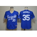 Kansas City Royals #35 Eric Hosmer Navy Blue Jersey