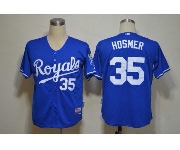 Kansas City Royals #35 Eric Hosmer Navy Blue Jersey