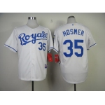 Kansas City Royals #35 Eric Hosmer White Jersey
