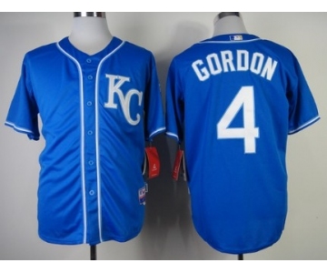 Kansas City Royals #4 Alex Gordon 2014 Blue Jersey