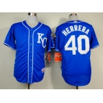 Kansas City Royals #40 Kelvin Herrera 2014 Blue Jersey