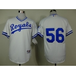 Kansas City Royals #56 Greg Holland 1974 White Jersey