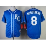 Kansas City Royals #8 Mike Moustakas 2014 Blue Jersey
