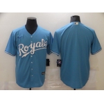 Men Kansas City Royals Blank Light Blue Game Nike MLB Jerseys