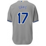 Men's Kansas City Royals #17 Wade Davis Gray Jersey
