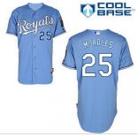 Men's Kansas City Royals #25 Kendrys Morales Light Blue Jersey