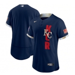 Men's Kansas City Royals Blank 2021 Navy All-Star Flex Base Stitched MLB Jersey