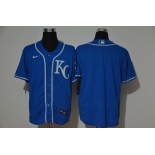 Men's Kansas City Royals Blank Light Blue Stitched MLB Cool Base Nike Jersey
