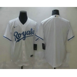 Men's Kansas City Royals Blank White Stitched MLB Cool Base Nike Jersey