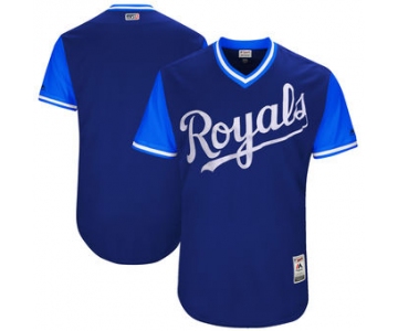 Men's Kansas City Royals Majestic Navy 2017 Players Weekend Authentic Team Jersey