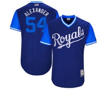 Men's Kansas City Royals Scott Alexander Alexander Majestic Royal 2017 Players Weekend Authentic Jersey