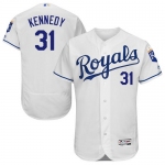 Royals #31 Ian Kennedy White Flexbase Authentic Collection Stitched Baseball Jersey