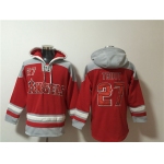 Men's Los Angeles Angels #27 Mike Trout Red Ageless Must-Have Lace-Up Pullover Hoodie
