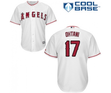 LA Angels of Anaheim #17 Shohei Ohtani White New Cool Base Stitched MLB Jersey