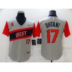 Men's Los Angeles Angels #17 Shohei Ohtani Grey 2021 Little League Classic Stitched Nike Jersey