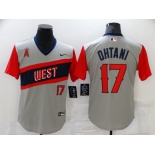 Men's Los Angeles Angels #17 Shohei Ohtani Grey 2021 Little League Classic Stitched Nike Jersey