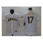 Men's Nike Los Angeles Angels #17 Shohei Ohtani White Elite Throwback Baseball Jersey