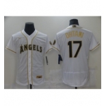 Men's Nike Los Angeles Angels #17 Shohei Ohtani White Elite Throwback Baseball Jersey