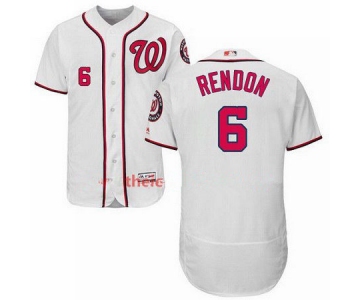 Men's Majestic Washington Nationals #6 Anthony Rendon White Flexbase Authentic Collection MLB Jersey