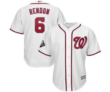 Men's Washington Nationals #6 Anthony Rendon White 2019 World Series Bound Cool Base Stitched MLB Jersey