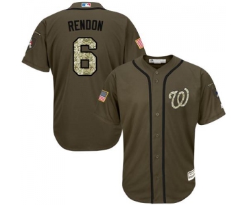 Washington Nationals #6 Anthony Rendon Green Salute to Service Stitched MLB Jersey