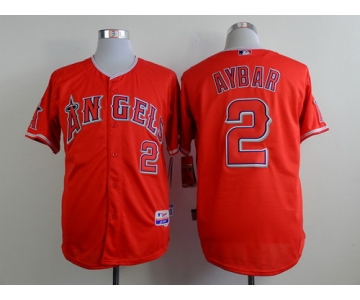 LA Angels of Anaheim #2 Erick Aybar Red Jersey