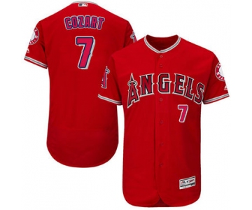 LA Angels of Anaheim #7 Zack Cozart Red Flexbase Authentic Collection Stitched MLB Jersey