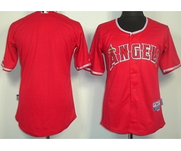 LA Angels of Anaheim Blank Red Jersey