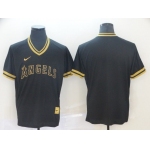 Men Los Angeles Angels Blank Black gold Game Nike 2022 MLB Jersey