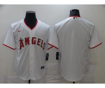 Men Los Angeles Angels Blank White Game Nike MLB Jerseys